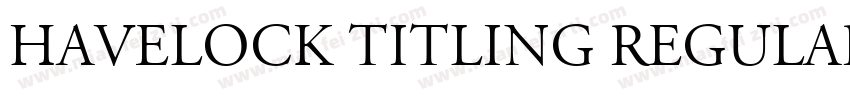 Havelock Titling Regular字体转换